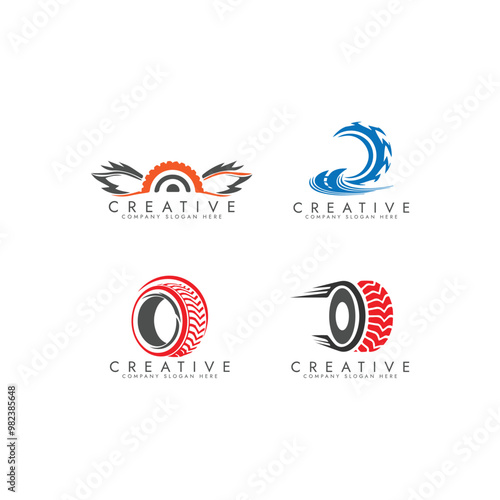 Tire logo design. modern  Tyre icon logo design inspiration vector template 