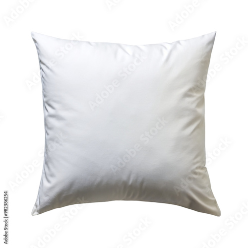 White pillow isolated on transparent background.