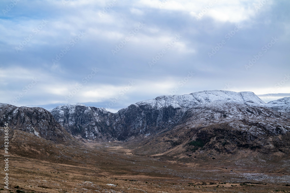 Poisen Glen next to Mount Errigal, the highest mountain in Donegal - Ireland. Poisen Glen next to Mount Errigal, the highest mountain in Donegal - Ireland.