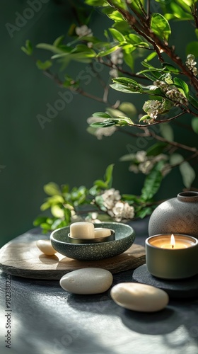 Natural Cosmetics and Beauty Spa Treatment Arrangement photo