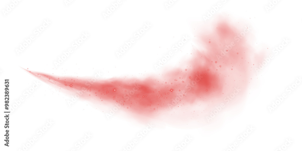 Magic red cigarette smoke. Magic red smoke with glitter and small particles of twinkling stars. Fog with luminous particles. Red vapor with stardust. Morning fog over land or water surface. Magic haze Magic red cigarette smoke. Magic red smoke with glitter and small particles of twinkling stars. Fog with luminous particles. Red vapor with stardust. Morning fog over land or water surface. Magic haze