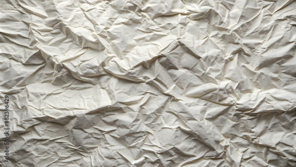 Textured white paper background with dramatic light and shadow, ideal for abstract art or graphic design.High-resolution image of white paper with deep creases and shadows, suitable for various design Textured white paper background with dramatic light and shadow, ideal for abstract art or graphic design.High-resolution image of white paper with deep creases and shadows, suitable for various design
