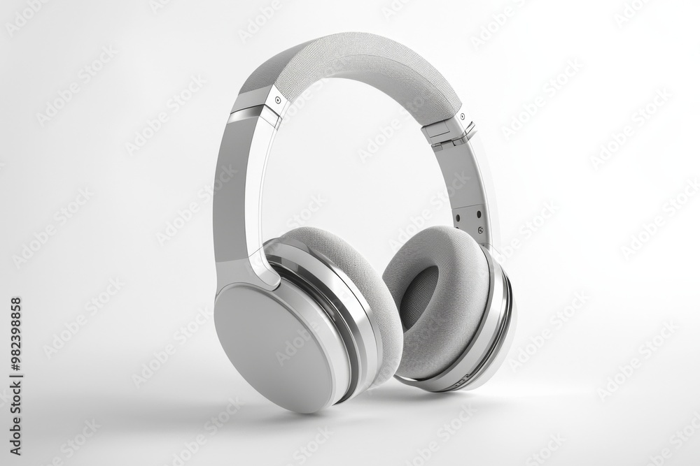 Modern Wireless Headphone Mockup Isolated created with Generative AI Modern Wireless Headphone Mockup Isolated created with Generative AI