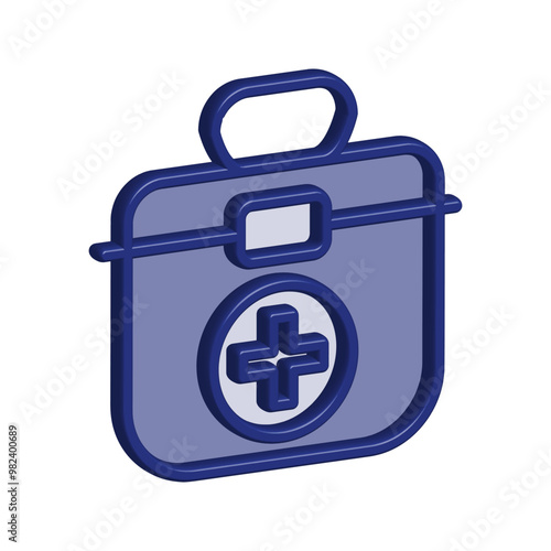 First aid kit icon template