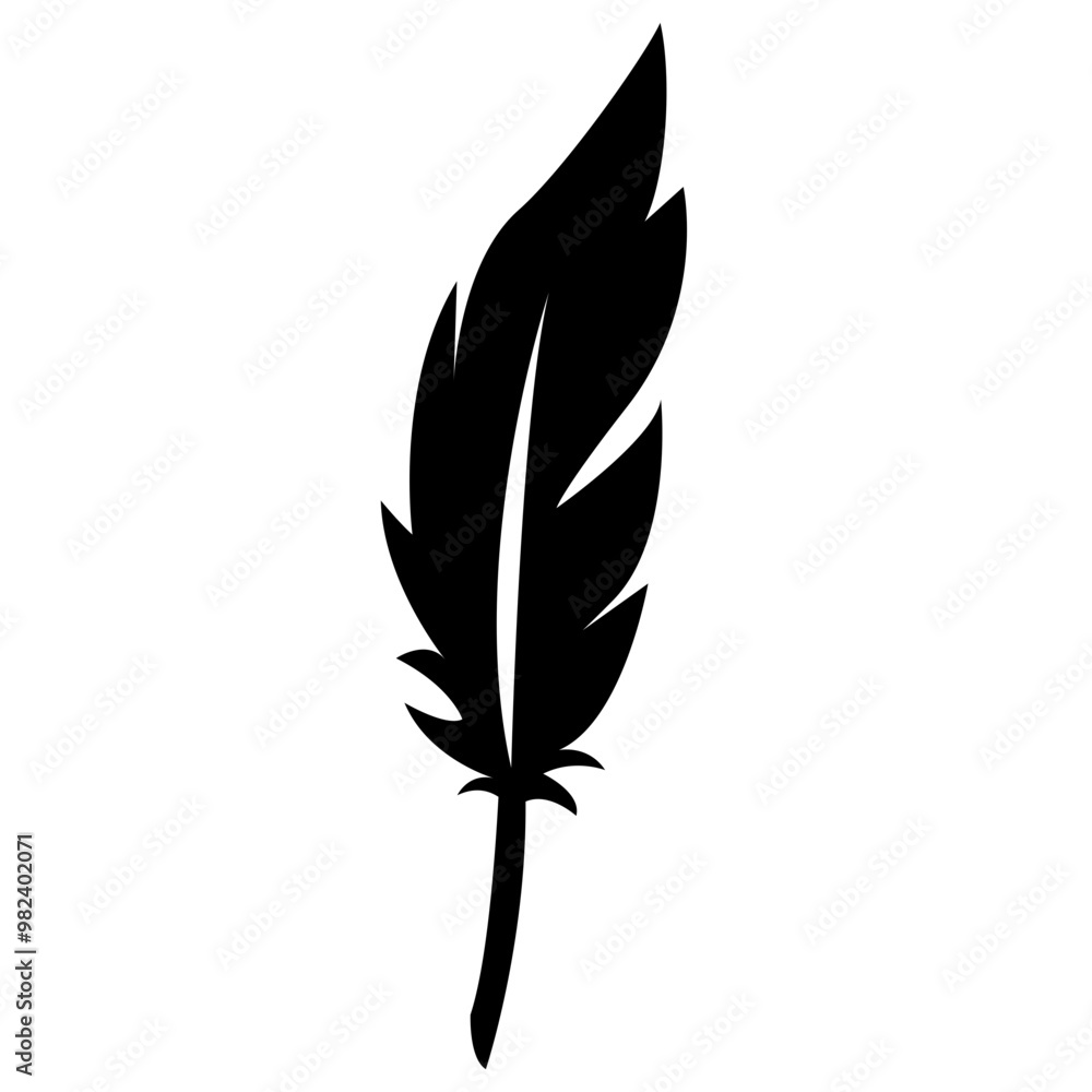 Obraz premium Feather illustration vector