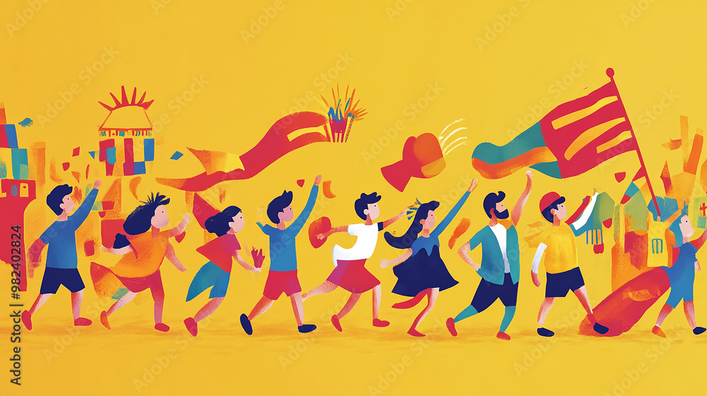 Valencian Community Day Spain Logo Design illustration Valencian Community Day Spain Logo Design illustration