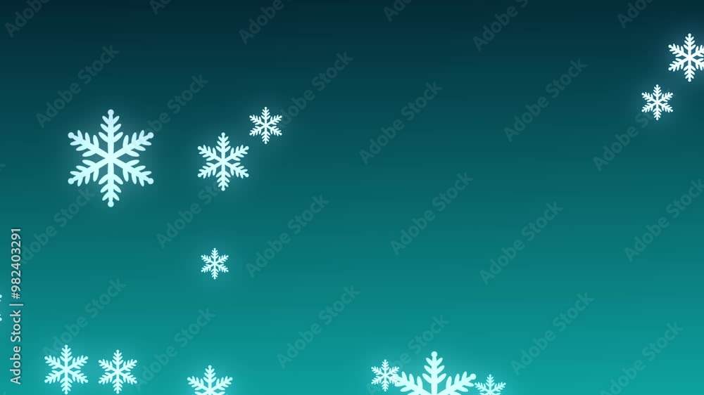 Snow bokeh winter holiday background, modern floating snowflake animation Snow bokeh winter holiday background, modern floating snowflake animation