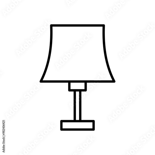 Simple lamp icon