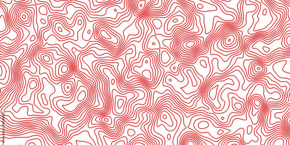 Fototapeta premium Topographic map in contour line light topographic topo contour map and ocean topographic line map. Natural printing illustrations of maps.