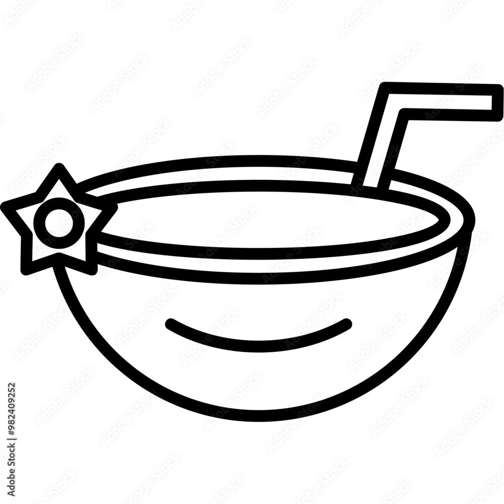 Coconut Drink Icon Coconut Drink Icon