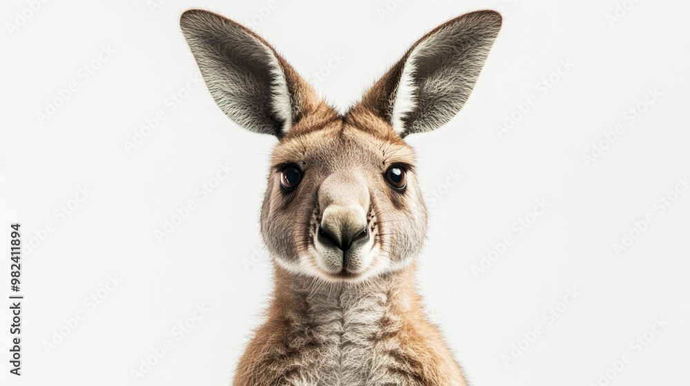Close-up Portrait of a Curious Kangaroo. Close-up Portrait of a Curious Kangaroo.