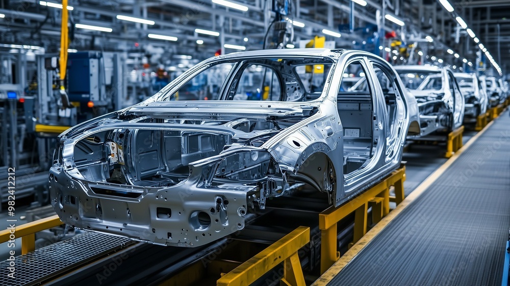 High tech automated Electric automobile car manufacturing assembly production line factory High tech automated Electric automobile car manufacturing assembly production line factory