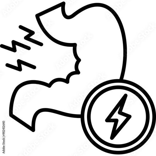 Stomach Pain Icon