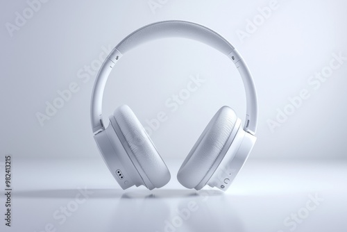Modern Wireless Headphone Mockup Isolated created with Generative AI