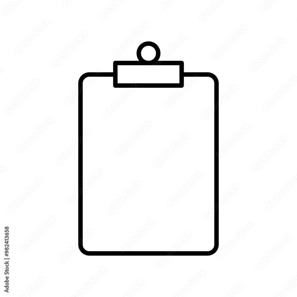 Simple clipboard icon Simple clipboard icon