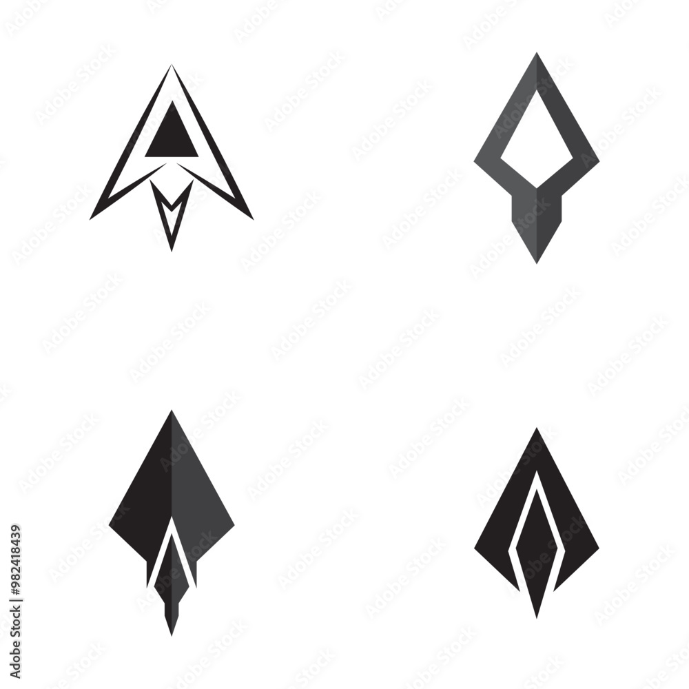 Spear vector illustration icon symbol Spear vector illustration icon symbol