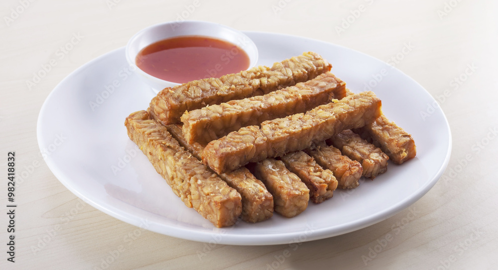 tempe goreng a food traditional from indonesia tempe goreng a food traditional from indonesia