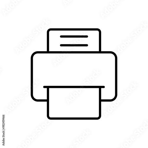 Outline printer icon