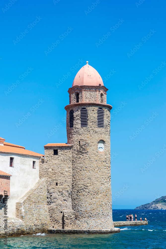Church of Notre-Dame-des-Anges in Collioure, France Church of Notre-Dame-des-Anges in Collioure, France
