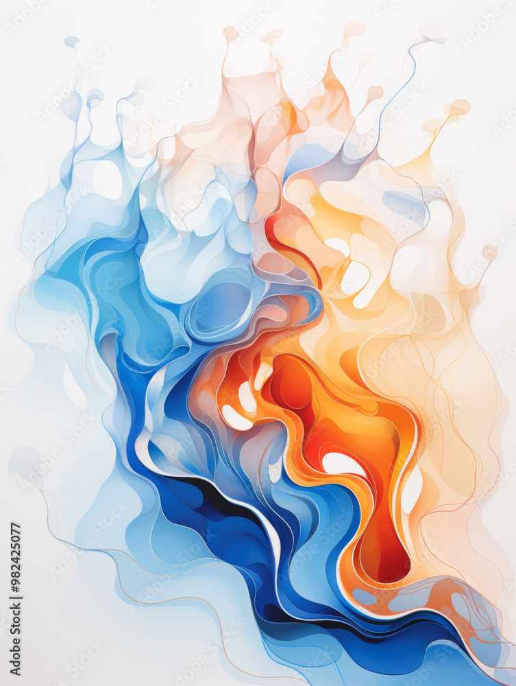 Flowing colors abstract background Flowing colors abstract background