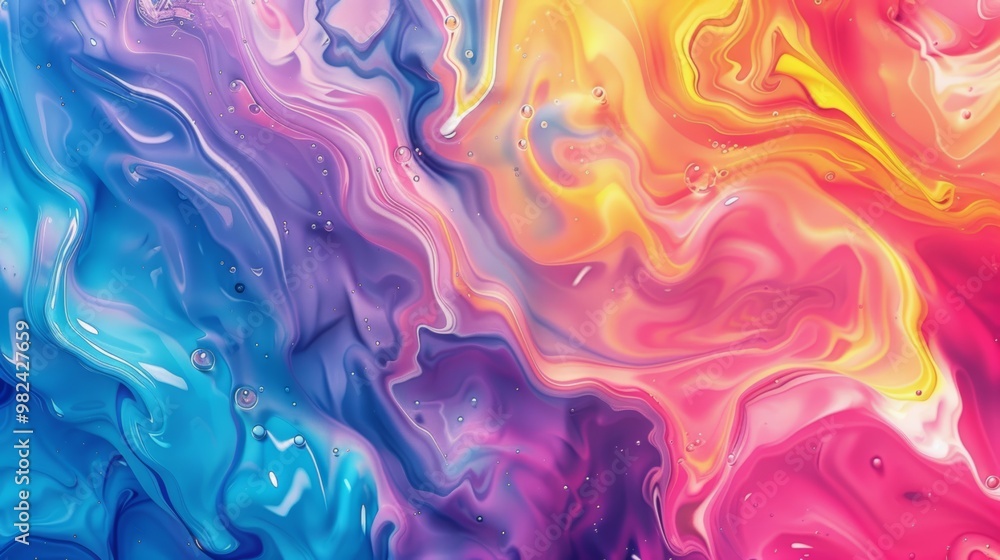 Abstract Swirling Liquid Colors Background. Abstract Swirling Liquid Colors Background.