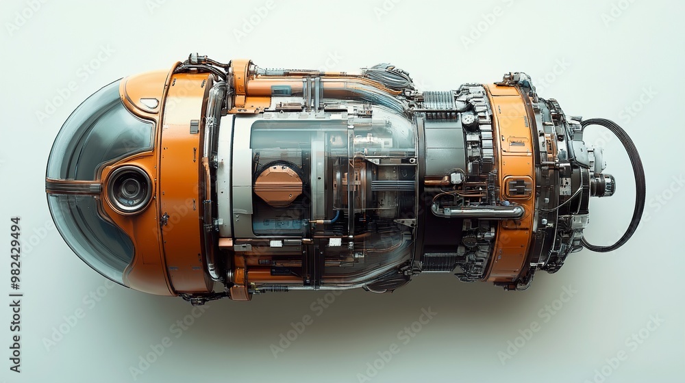 Futuristic Machine Engine: A 3D Concept Futuristic Machine Engine: A 3D Concept