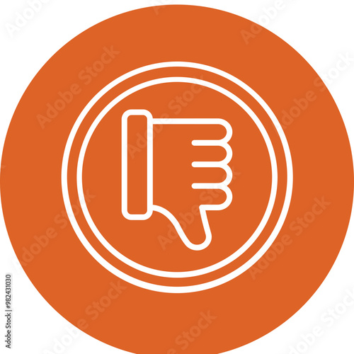 Cons line circle icon