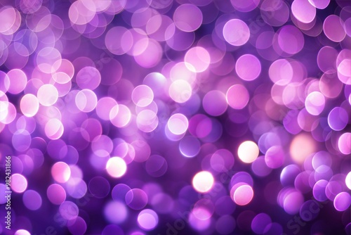 Purple bokeh background with soft dreamy lights