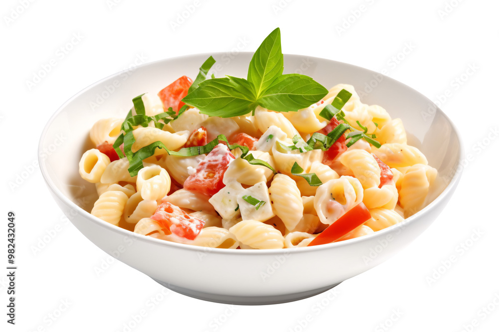 Macaroni salad on a plate Macaroni salad on a plate