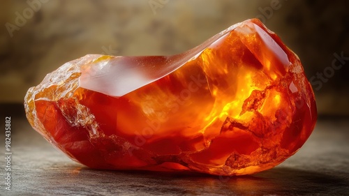Richly colored carnelian wi...