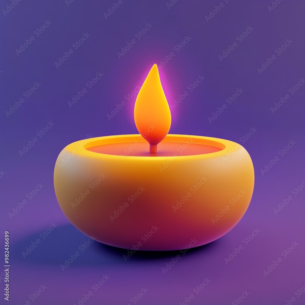 3D Icon: Festive Card for Diwali Well-Wishing Illustration Logo 3D Icon: Festive Card for Diwali Well-Wishing Illustration Logo