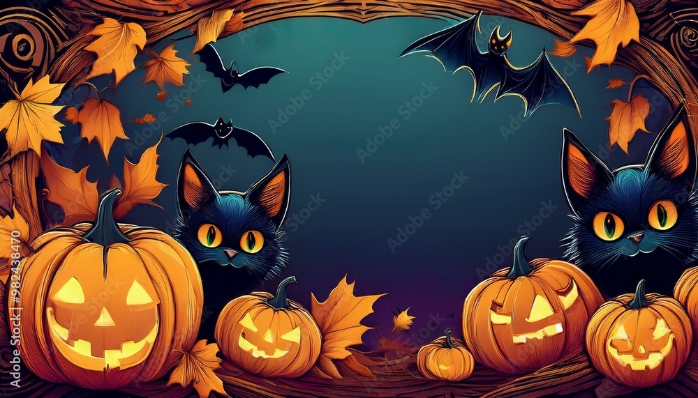 halloween background with pumpkins halloween background with pumpkins