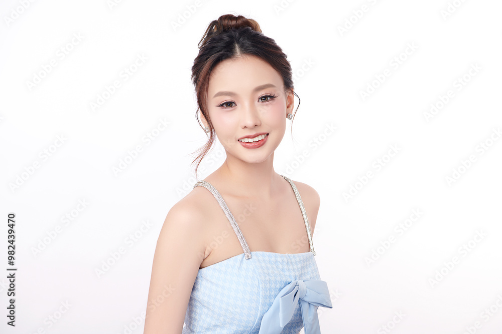 Beautiful young asian woman with clean fresh skin on white background, Face care, Facial treatment, Cosmetology, beauty and spa, Asian women portrait. Beautiful young asian woman with clean fresh skin on white background, Face care, Facial treatment, Cosmetology, beauty and spa, Asian women portrait.