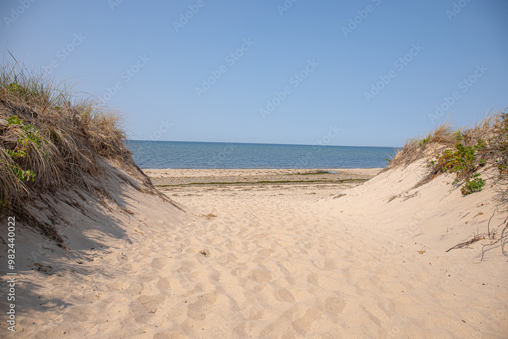 Pathway to Duck Harbor Beach October 12 2024 