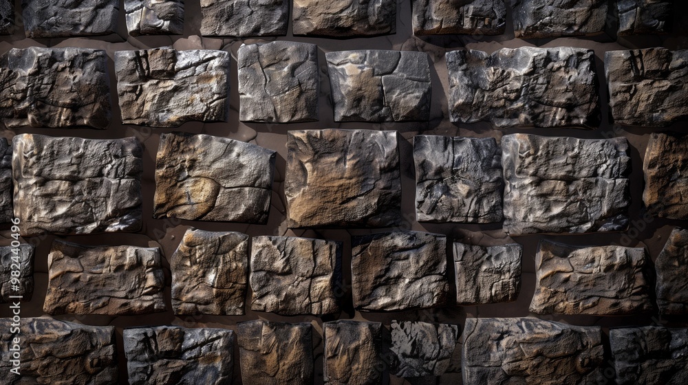 Realistic Stone Brick Wall Texture with Natural Patterns in High-Resolution Photograph for Backgrounds and Architectural Design Realistic Stone Brick Wall Texture with Natural Patterns in High-Resolution Photograph for Backgrounds and Architectural Design