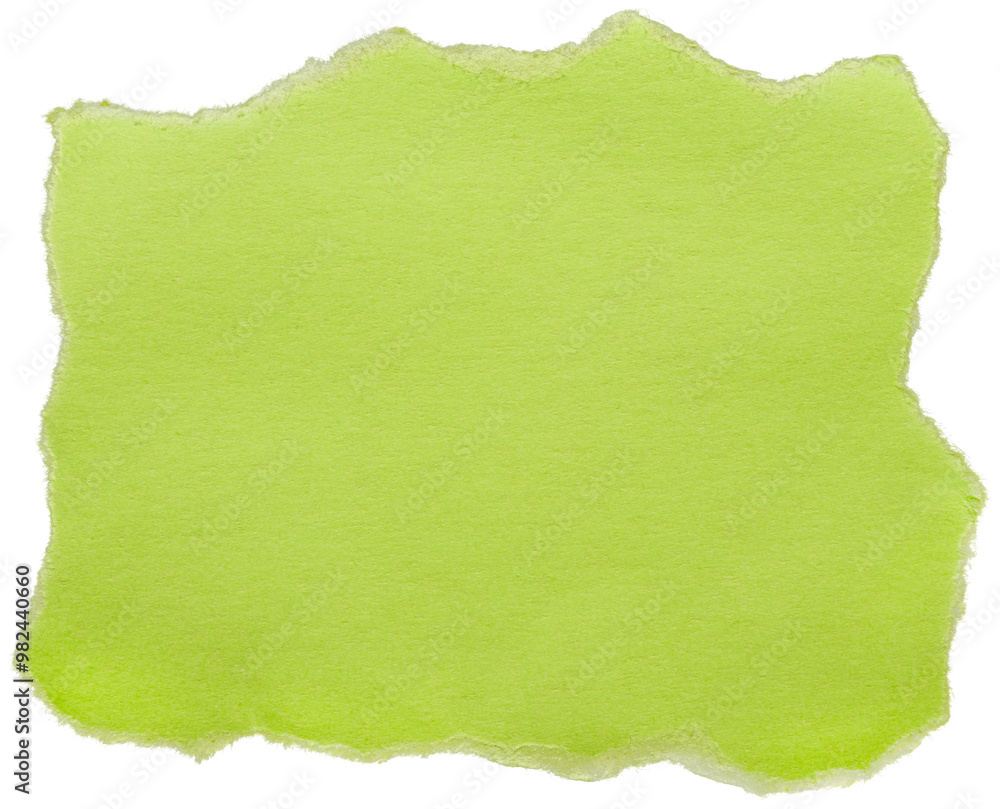 Green paper sticker with torn edges isolated on a transparent background. Banner dialog or box. Green paper sticker with torn edges isolated on a transparent background. Banner dialog or box.