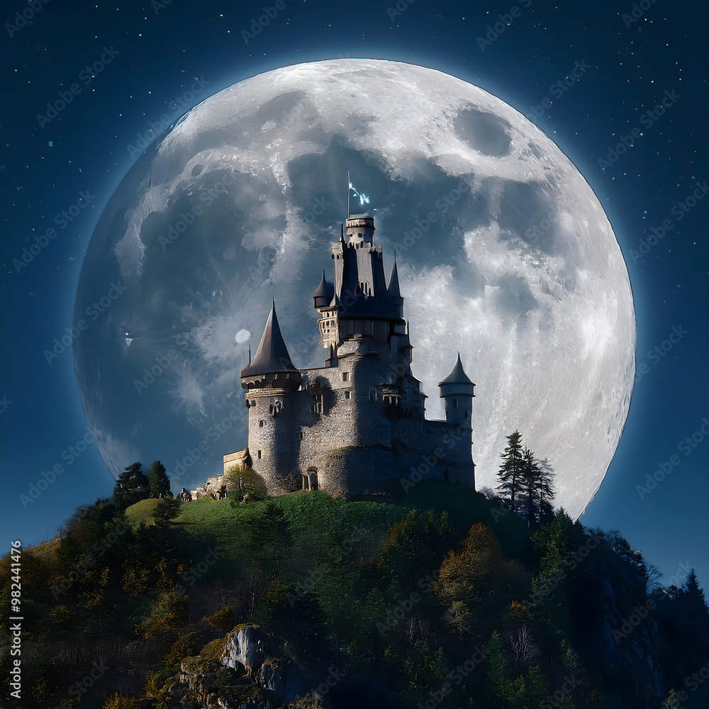 castle on the hill at night castle on the hill at night