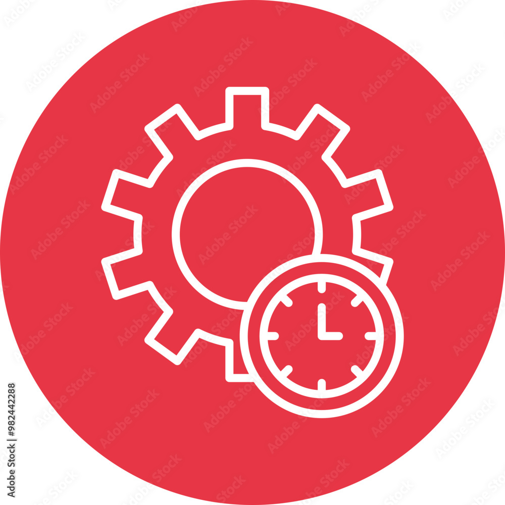 Efficiency Icon line circle icon Efficiency Icon line circle icon