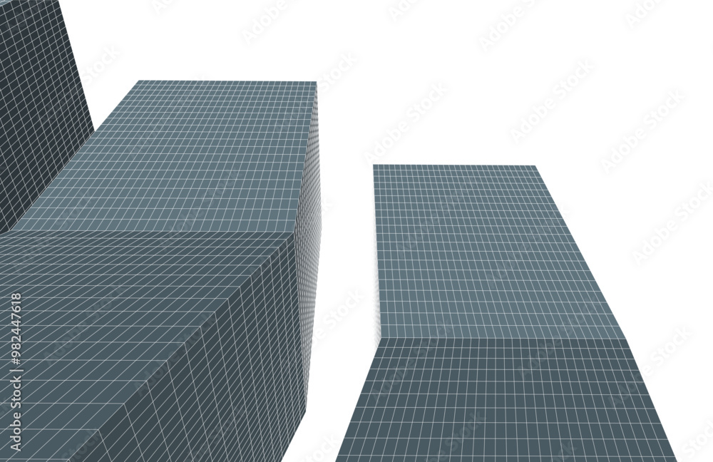 Fototapeta premium Architectural drawing digital backgroud 3d rendering