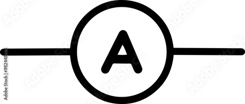 circuit symbols electric Ammeter
