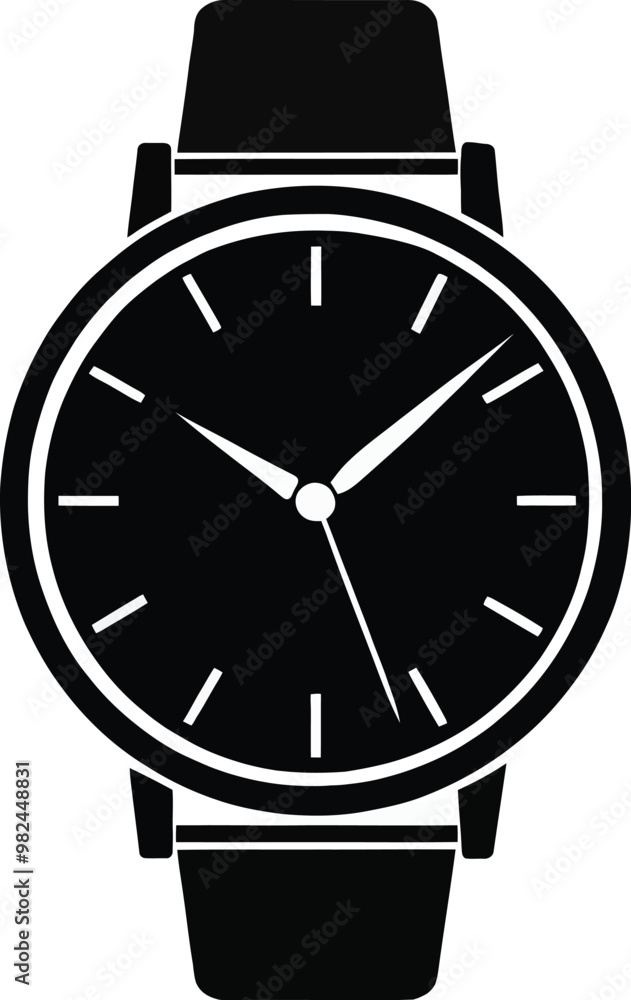 A simple Watch vector art illustration white background A simple Watch vector art illustration white background