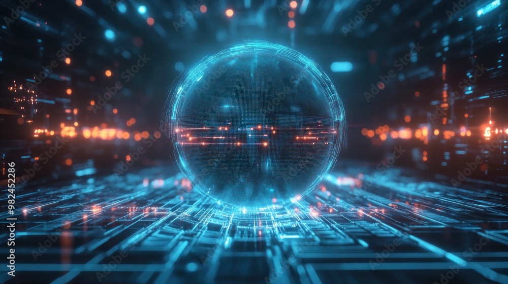 Fototapeta premium Cyber Sphere
