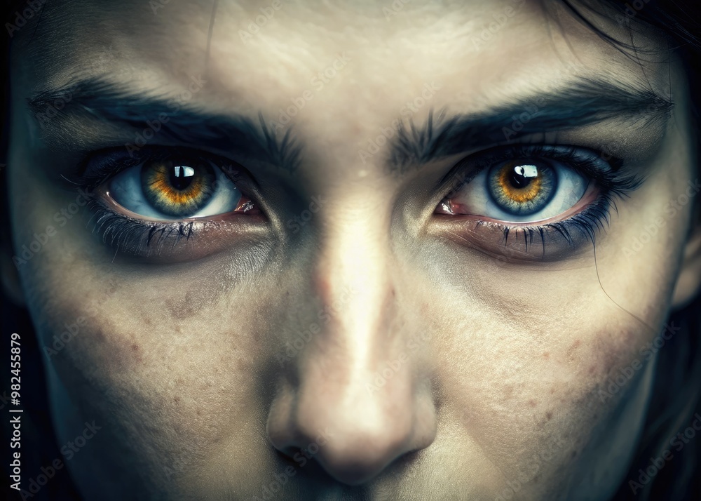 Eyes like two black holes, sucking in all light and emotion, leaving only an abyss of nothingness. Eyes like two black holes, sucking in all light and emotion, leaving only an abyss of nothingness.