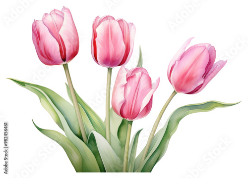 Wallpaper Mural PNG Tulip flowers blossom nature plant. Torontodigital.ca