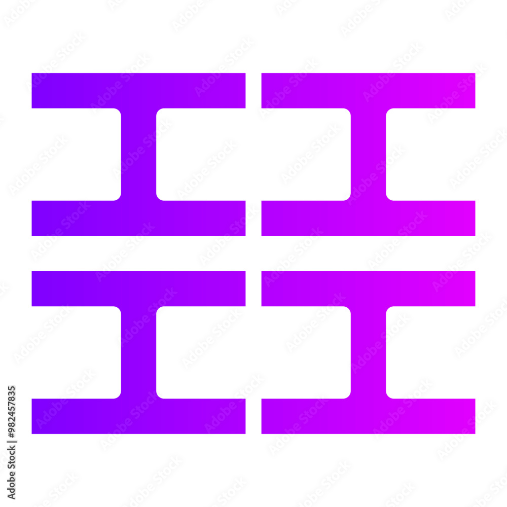 construction materials gradient icon construction materials gradient icon