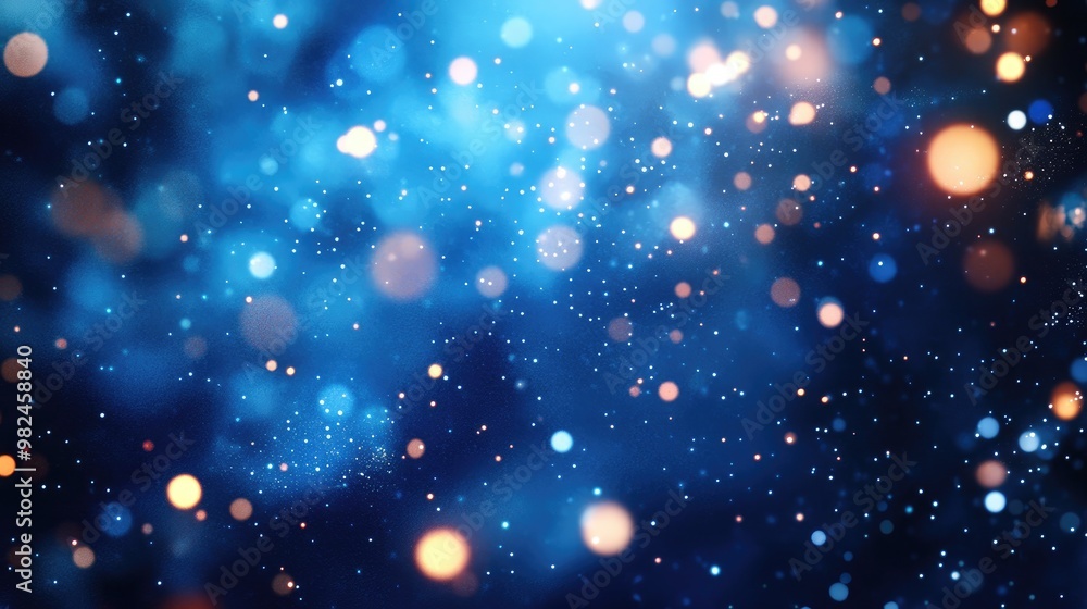 Blue holiday background with glittering fireworks and glowing lights, capturing the magic of festive celebrations and winter nights. Blue holiday background with glittering fireworks and glowing lights, capturing the magic of festive celebrations and winter nights.
