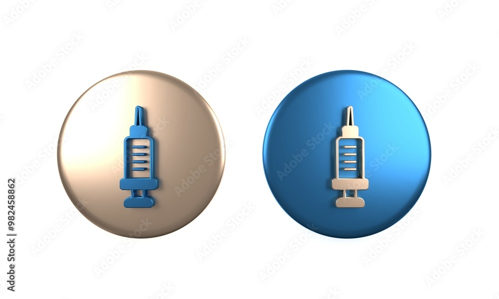 Colorful Addiction to the drug icon isolated on white background. Heroin, narcotic, addiction, illegal. Sick junkie with a syringe and medical pills. Circle button. 3D render illustration Colorful Addiction to the drug icon isolated on white background. Heroin, narcotic, addiction, illegal. Sick junkie with a syringe and medical pills. Circle button. 3D render illustration