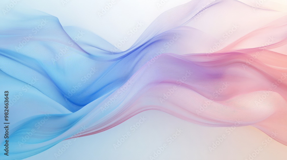 Soft pastel-colored lines in shades of light pink and blue flowing smoothly on a light background, creating a calming, abstract wave-like effect. Soft pastel-colored lines in shades of light pink and blue flowing smoothly on a light background, creating a calming, abstract wave-like effect.