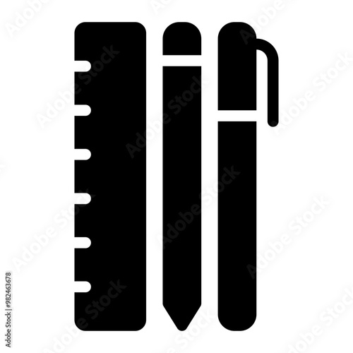 stationery glyph icon