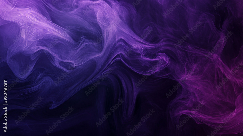 Deep purple and indigo smoke swirls dynamically, with bold, flowing shapes creating an intense and mysterious abstract background. Deep purple and indigo smoke swirls dynamically, with bold, flowing shapes creating an intense and mysterious abstract background.